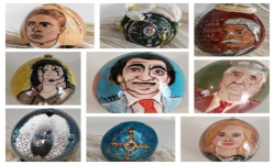 Левски, Тони Димитрова и Майкъл Джексън изписани върху яйца в изложба в Бургас