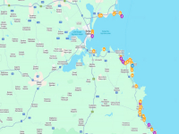 Интерактивна карта визуализира водните бази по Черноморието